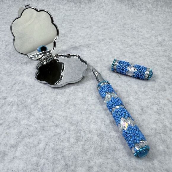 Christmas Stocking Stuffers Girls Tweens 3 Pc Gift Set Mirror Pen Bracelet - Picture 7 of 15